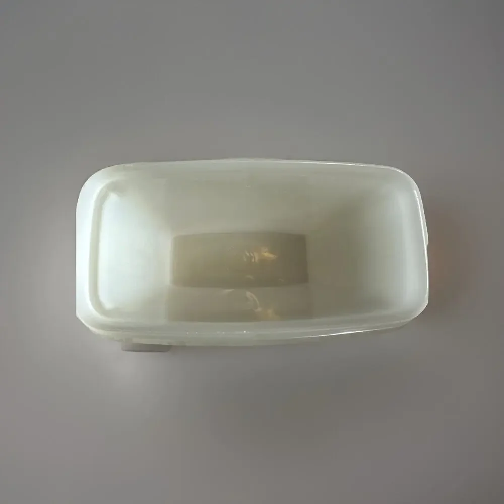 Vintage Tupperware Store N' Pour Jr. Cereal Container 4 Cup Sheer 499 w Flip Lid